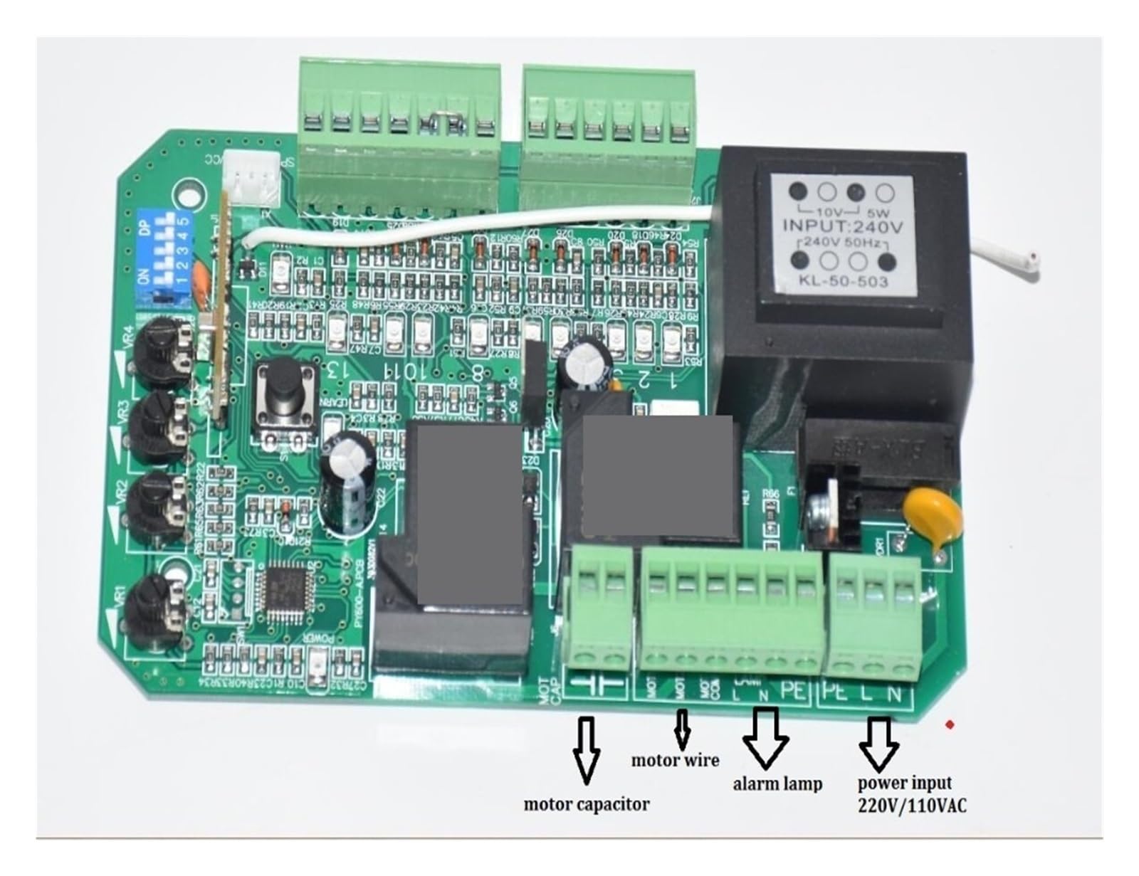 Apriporta automatico Scheda elettronica del circuito del controller 'unità di controllo del motore 'apriporta scorrevole for ampio uso Comodo funzionamento a distanza(Only board)