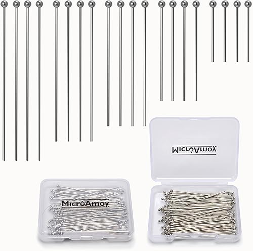 Vista 11 de Alfileres de bola de 18K bañados en oro, 260 piezas, no se decoloran, accesorios para hacer joyas de pulsera de oro (20mm