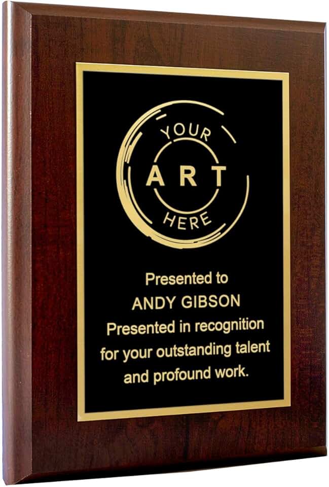 Personalized Engraved Plaques and Awards. Great for Retirement, Thank You, Military Recognition, Special Achievements, Memorials, Sports, School, and Corporate Awards