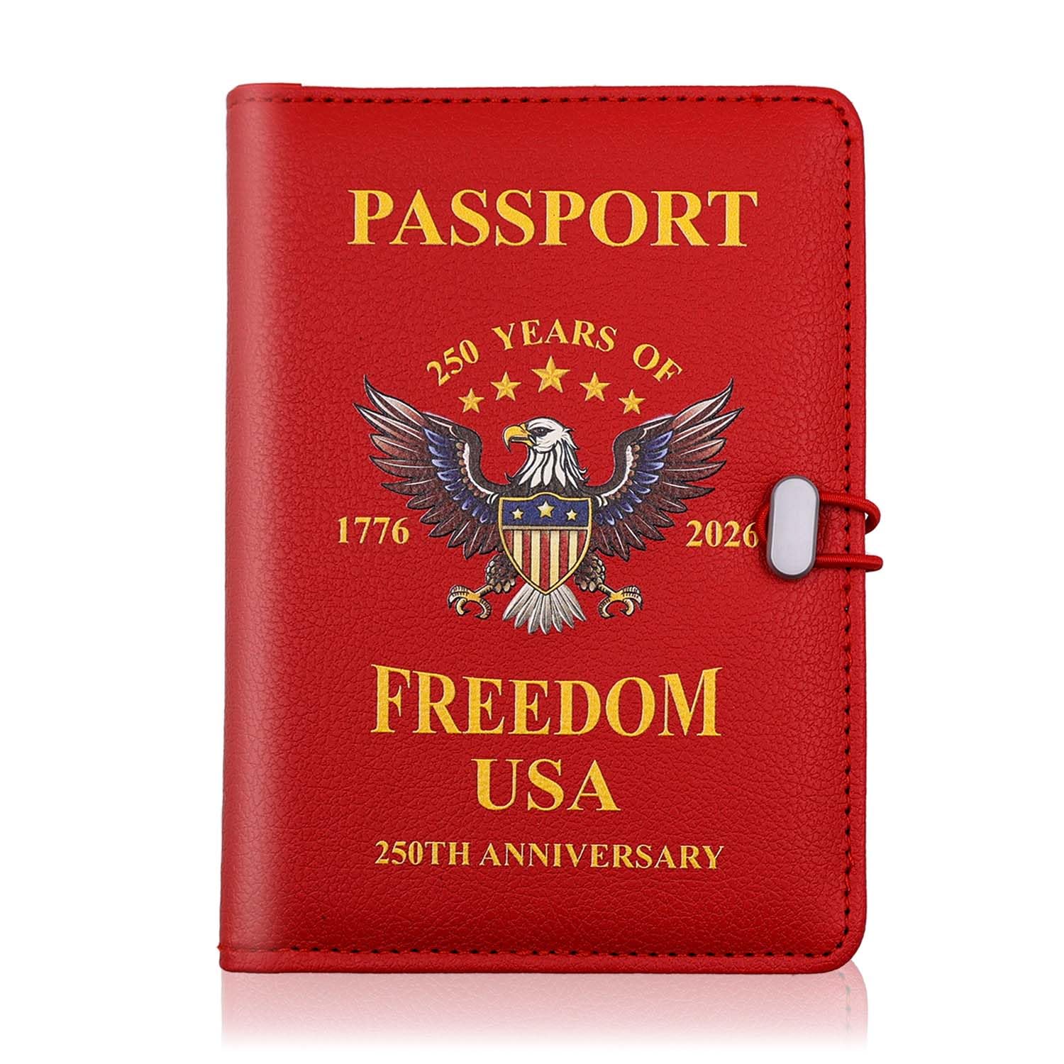 Melsbrinna Premium Leather Passport Holder Covers Case, Waterproof Rfid Blocking Travel Wallet Passport Holder with Pen Holder, Cute Passport Book for Women/Men