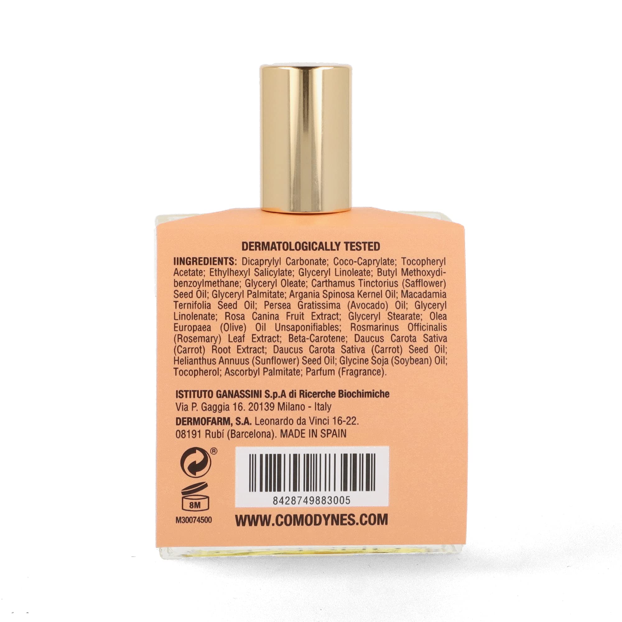 Comodynes Luminous Perfumed Dry Oil, Aceite Hidratante, Reparador Y Antioxidant Con Vitaminas E Y F Para Cara - Image 2