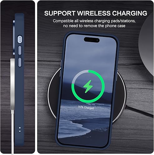 Miniatura 7 de BENTOBEN Funda magnética para iPhone 14 Pro compatible con Magsafe translúcida mate 14 Pro, delgada, a prueba de golpes, para mujeres, hombres,