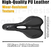 Vista 2 de Venzo Comfortable Saddle Bike Seat Soft & Durable Bicycle Seat for MTB, Road, Exercise, Trekking, Folding, Hybrid & Cruiser Bikes Breathable &