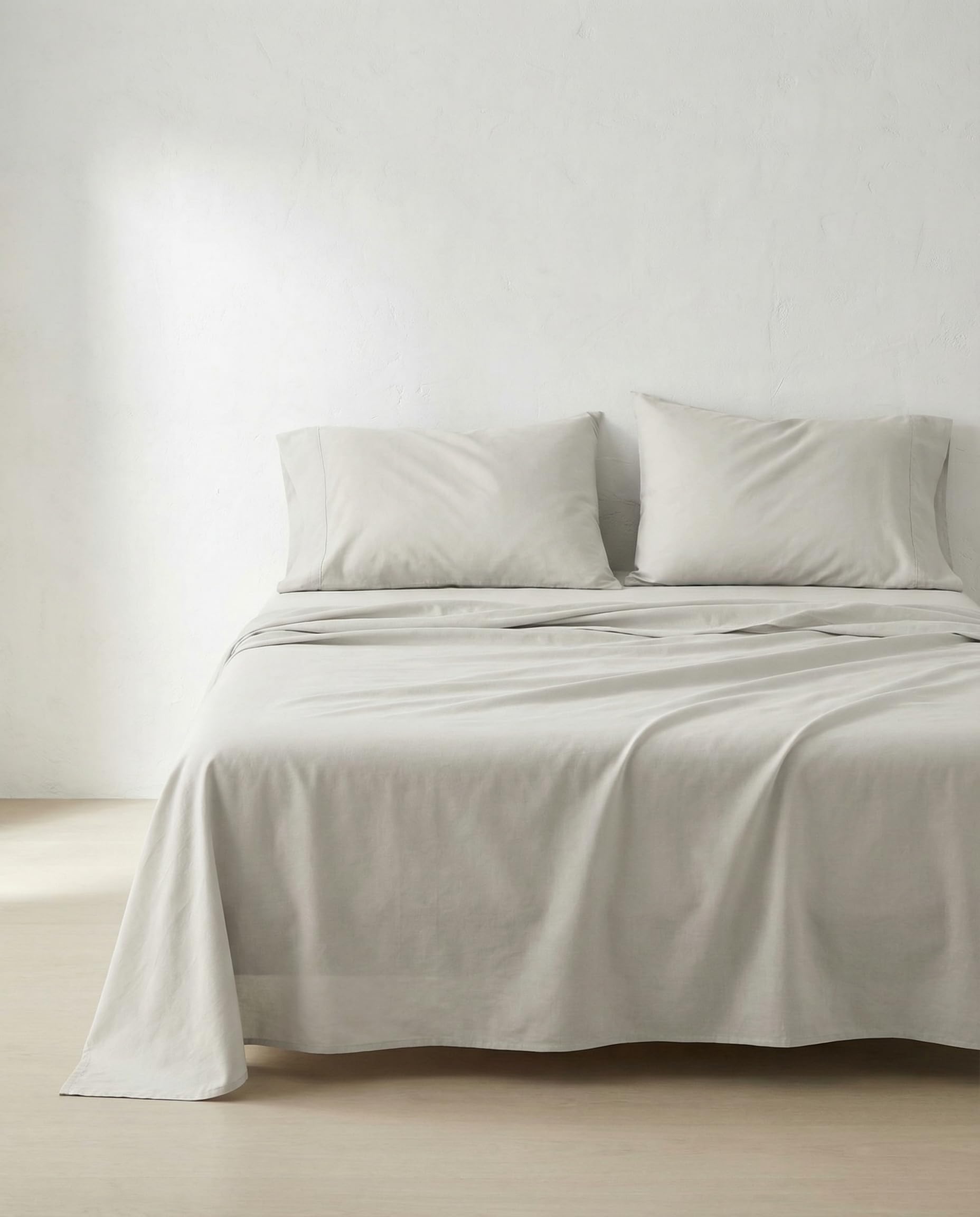 Parure de lit 4 pièces 100% coton haut de gamme pour matelas 180x200 cm