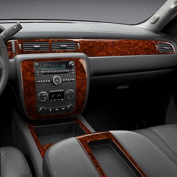 車用エアベントデカールセンターacトリム木目ステッカーカバー シボレーシルバラードタホサバーバンアバランチ Ltz/gmc ユーコンxl デナリシエラsltインテリアアクセサリー用