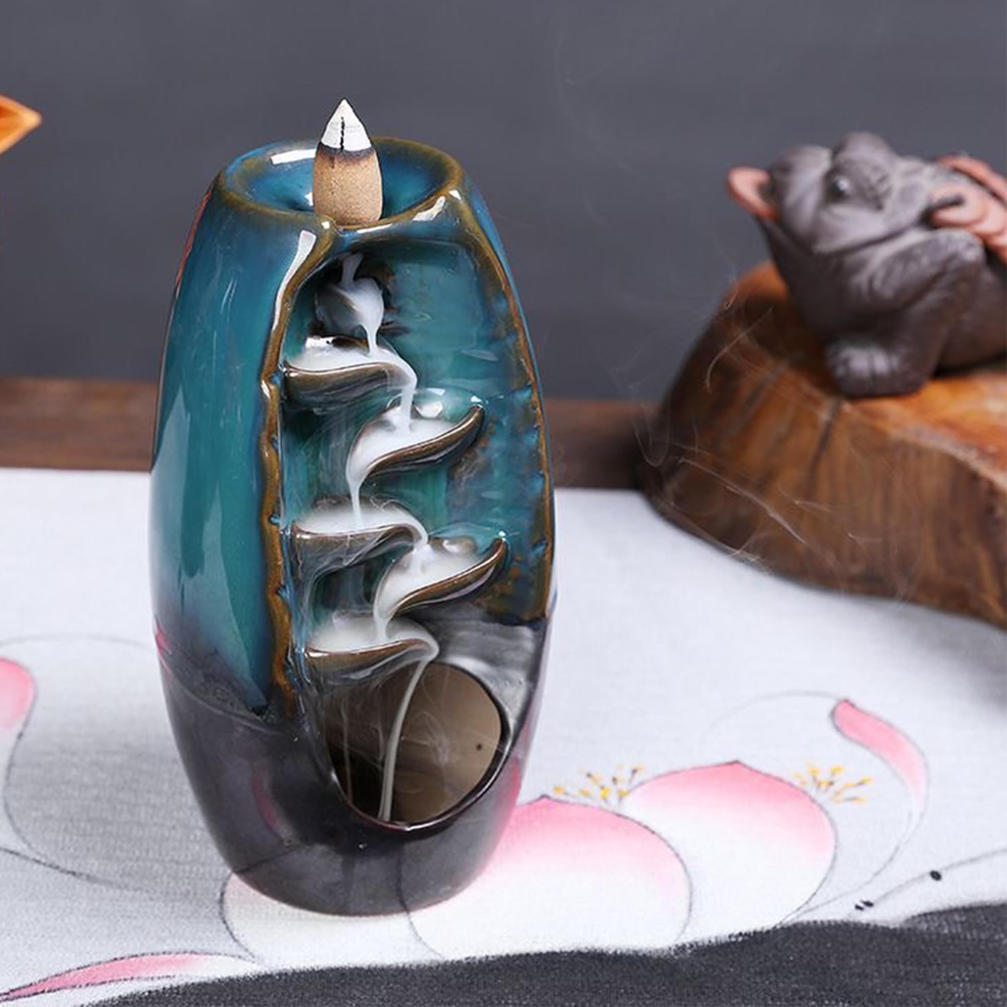 Ceramiczny Kadzidło, Kominek, Stojak, Ozdoba Do Aromaterapii - Aromatyczny Zapach Pieca Do Domu, Biura