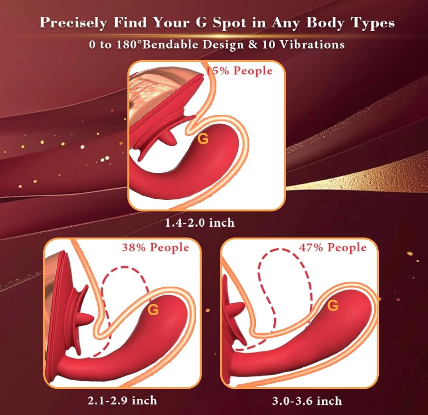 Flexible G Spot Vibrator with Licking Stimulator OA87384