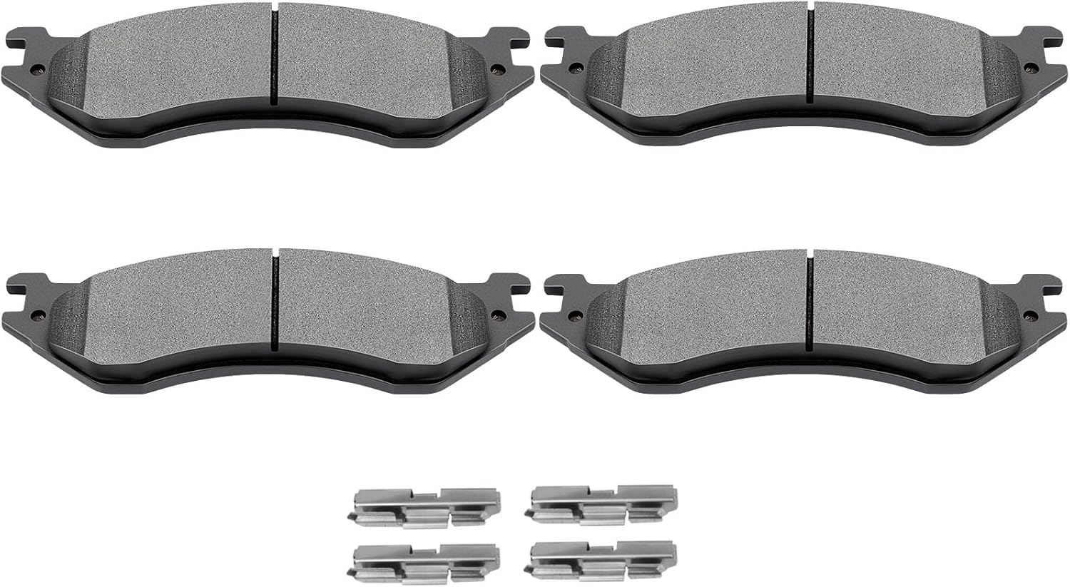 SCITOO D702 Rear Semi-Metal Brake Pads Sets Fit For Dodge B1500/For Durango/Ram 1500/Dodge Ram 1500 Van,For Ford For Expedition/For F-150/For F-250/For F-250 HD,For Lincoln Navigator