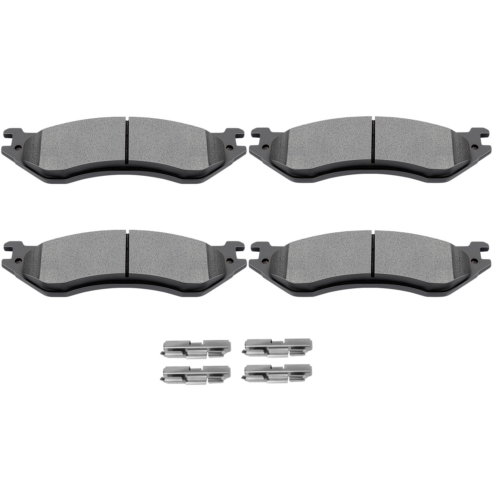 SCITOO D702 Rear Semi-Metal Brake Pads Sets Fit For Dodge B1500/For Durango/Ram 1500/Dodge Ram 1500 Van,For Ford For Expedition/For F-150/For F-250/For F-250 HD,For Lincoln Navigator