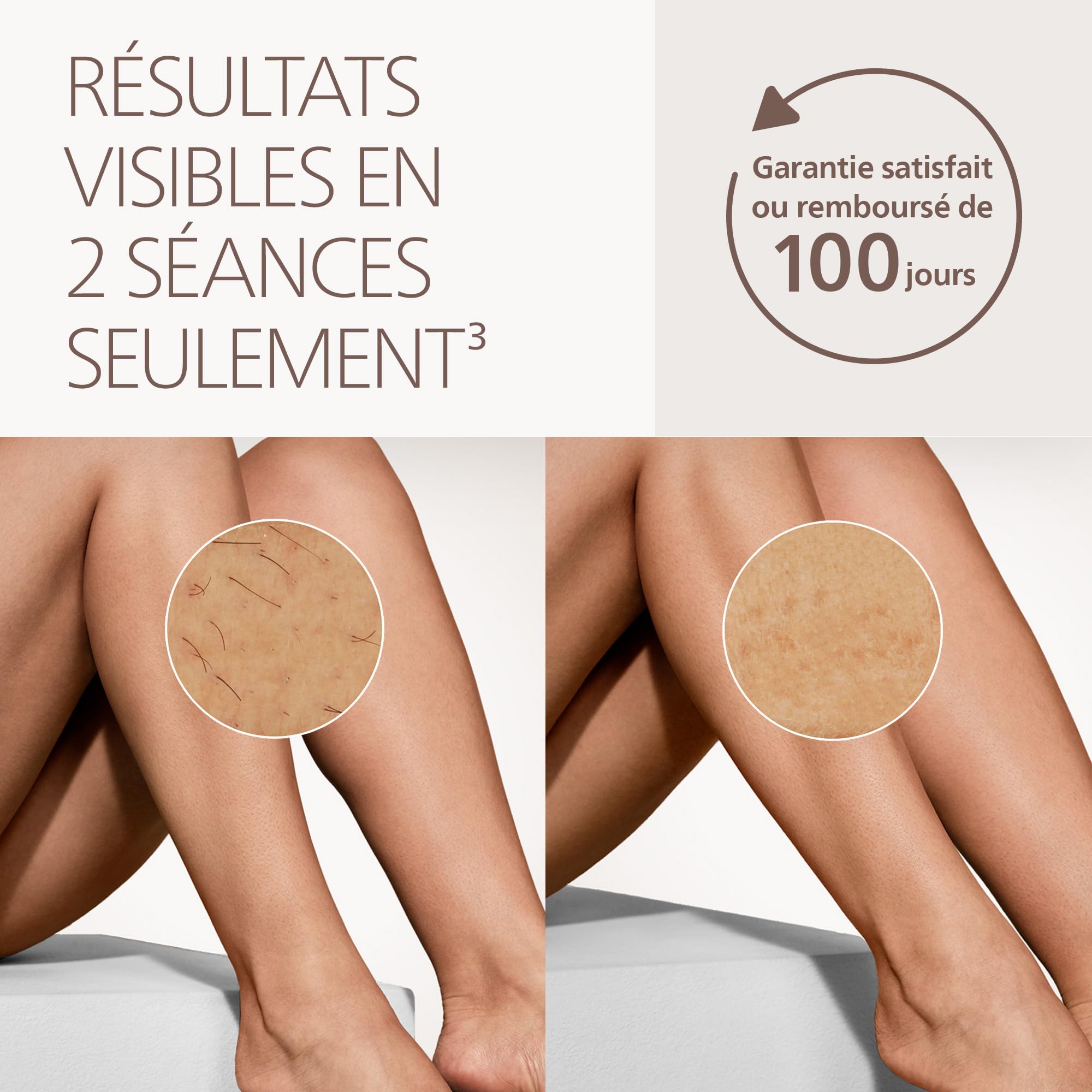 Philips Lumea 8000 Épilateur à lumière pulsée – alternative longue durée au laser en institut, utilisation facile à la maison, sécurité de qualité médicale, 2 accessoires corps et visage, BRI934/00