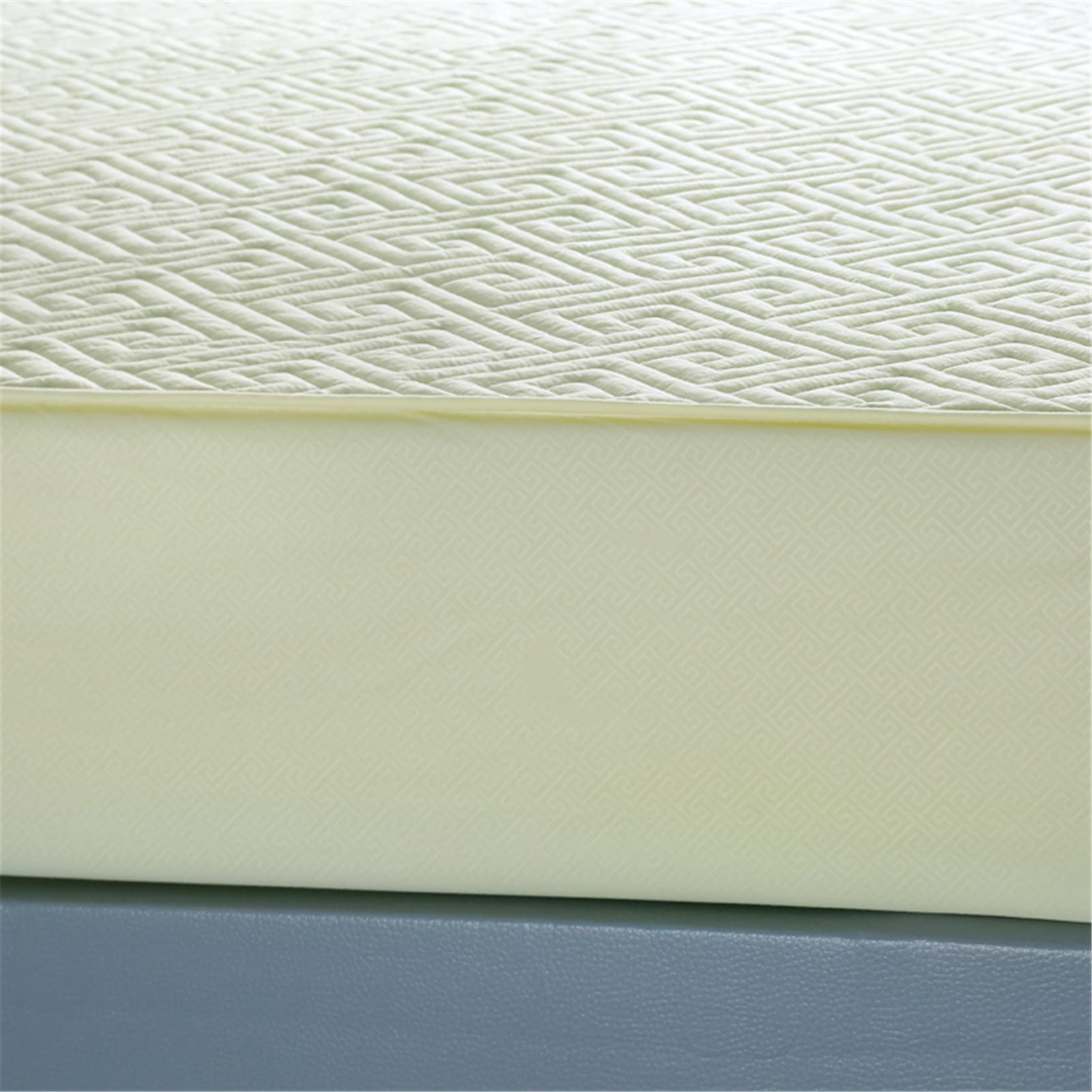 Protector Colchon, Home Protector de Colchón Acolchado, Cubrecolchón, De Fibra, Transpirable, Confortable, Cubre Colchón (Amarillo,EstáNdar 120x200cm)