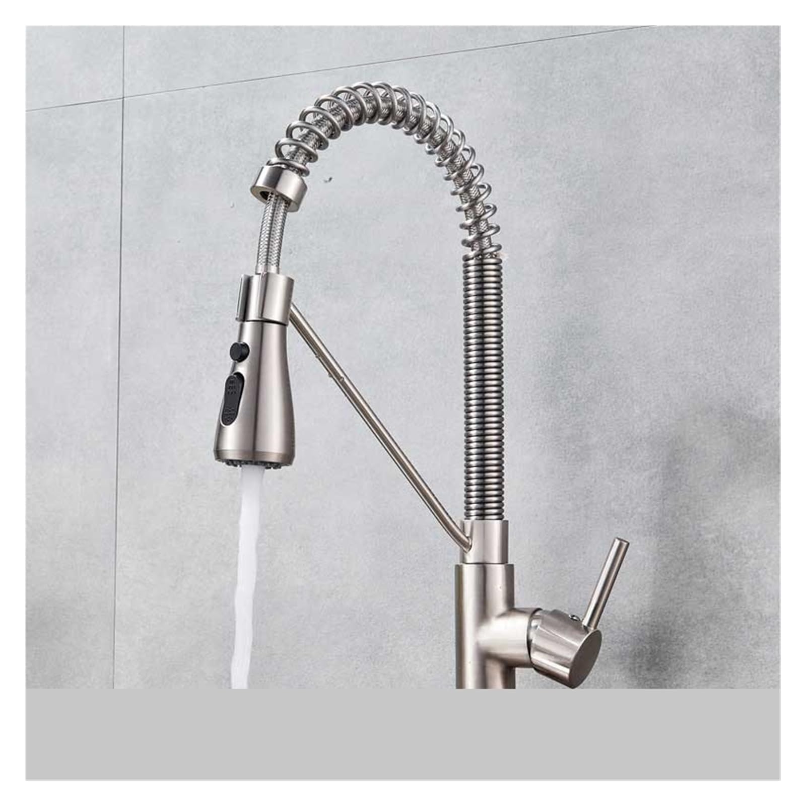 Mitigeur de cuisine en acier inoxydable nickel brossé B