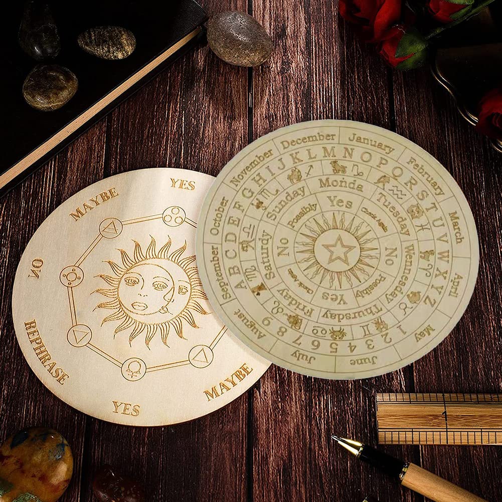 AHANDAKER Planche à Pendule Roue de L'Année, 7.8 panneau de