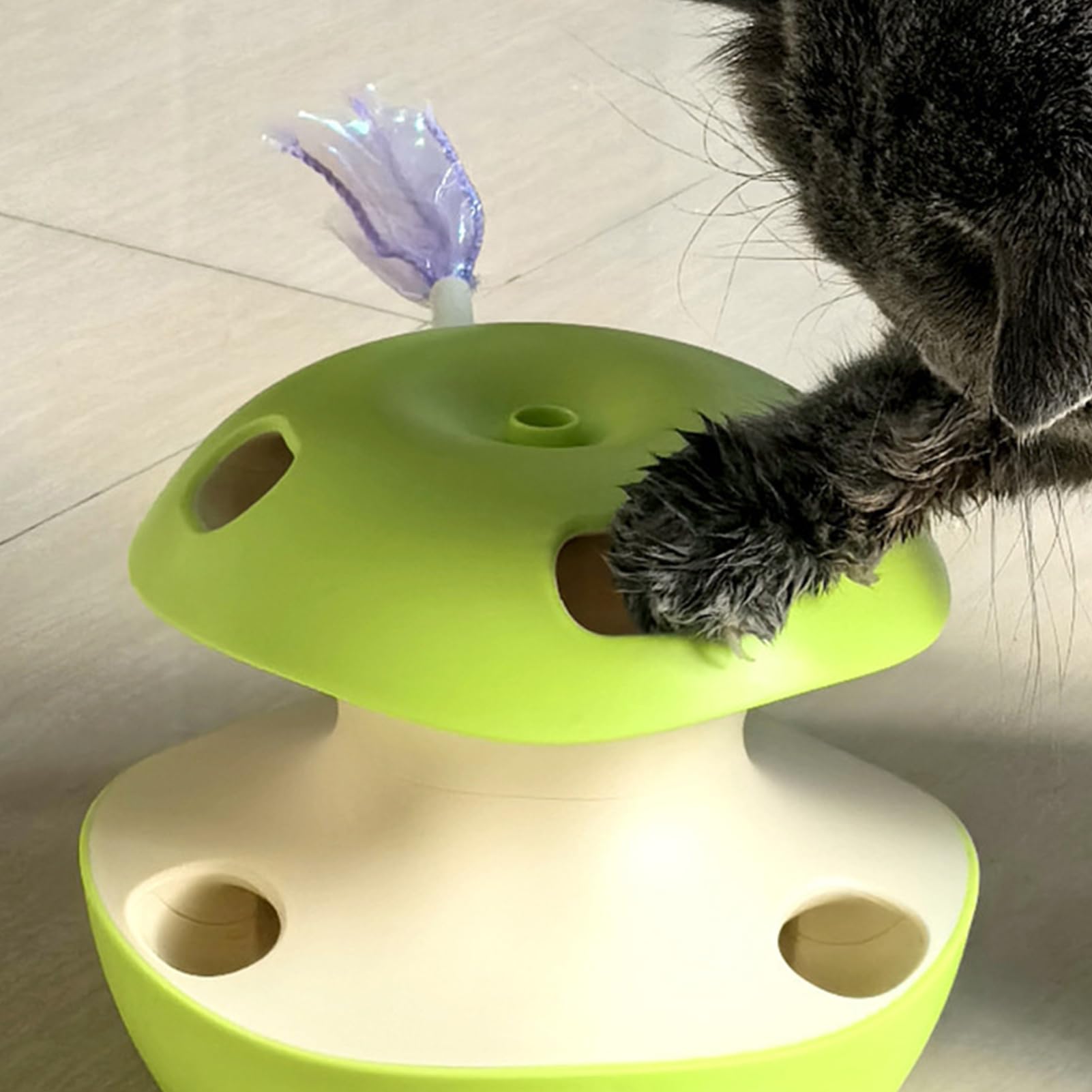 Jouet Puzzle pour Chat Jouet Puzzle Interactif et Intelligent pour Chaton | Électrique Pour Animal De Compagnie Pour Exercice Interieur Detente Quotidienne Stimulation Mentale et Divertissement