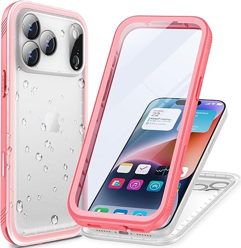 Miniatura 18 de Cozycase TOP Funda impermeable para iPhone 17 Pro Max - Grado militar resistente a todo 360 con protector de cámara de pantalla, doble IP68 a prueba