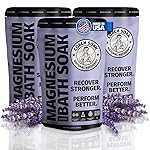 3 Pack Bundle: Coach Soak Recovery Bath Soak, Epsom Salt Bulk - Bath Salts Bulk, 3 Pack Bundle - Total of 9 Pounds (Lavender)