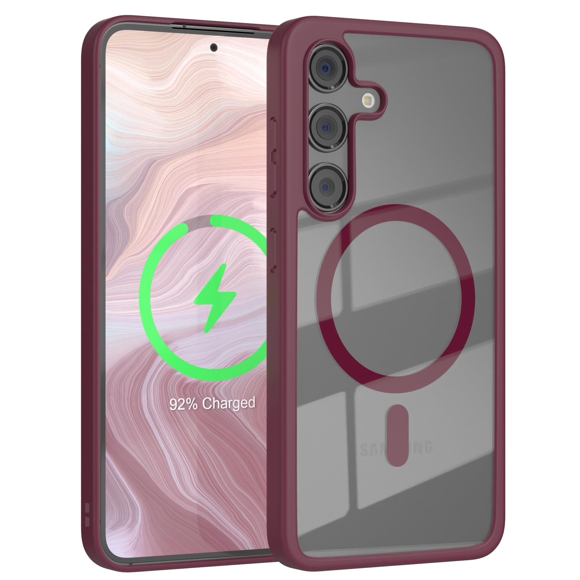 EAZY CASE Hülle Für Galaxy S24 FE – Schlank, Stoßfest, Mit Kameraschutz & Qi-/MagSafe-Ladefunktion