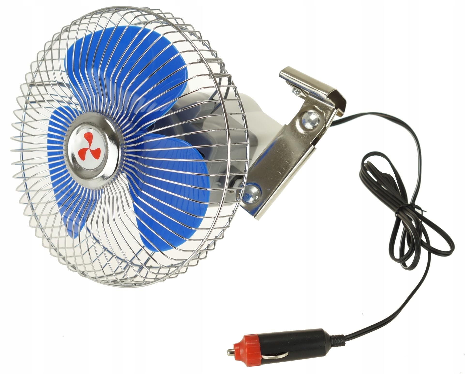 Ventilateur de Voiture 24V Oscillant - Ventilateur Puissant et Pivotant pour Allume-Cigare, Refroidissement Silencieux et Compact pour Voiture, Camion, Camping-Car