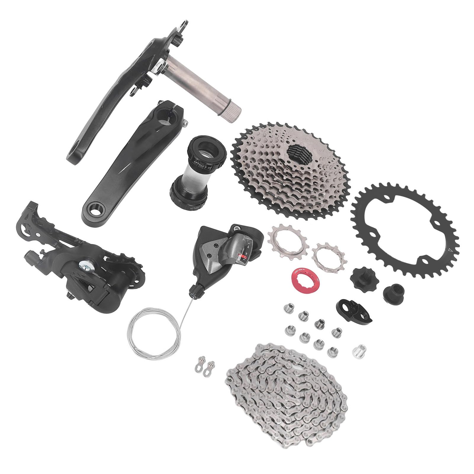 Zestaw manetek rowerowych kompletne korba ze stopu aluminium wielowarstwowa powłoka 10 prędkości u200bu200bGroupset do rowerów szosowych