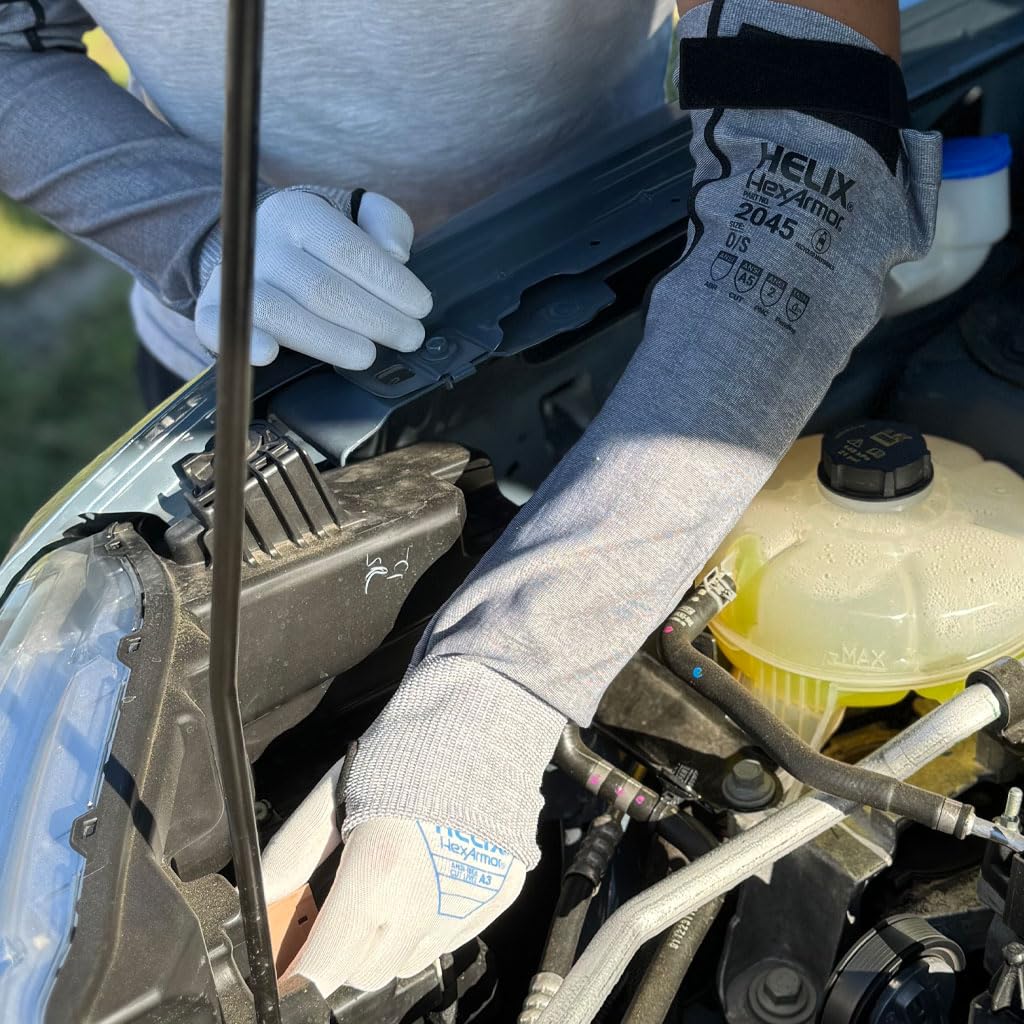 HexArmor A5 Cut Resistant Arm Sleeve With Thumb Hole | Protective Arm Sleeve | Silicone-Free | Fiberglass-Free | Breathable Arm Sleeve | Helix 2045