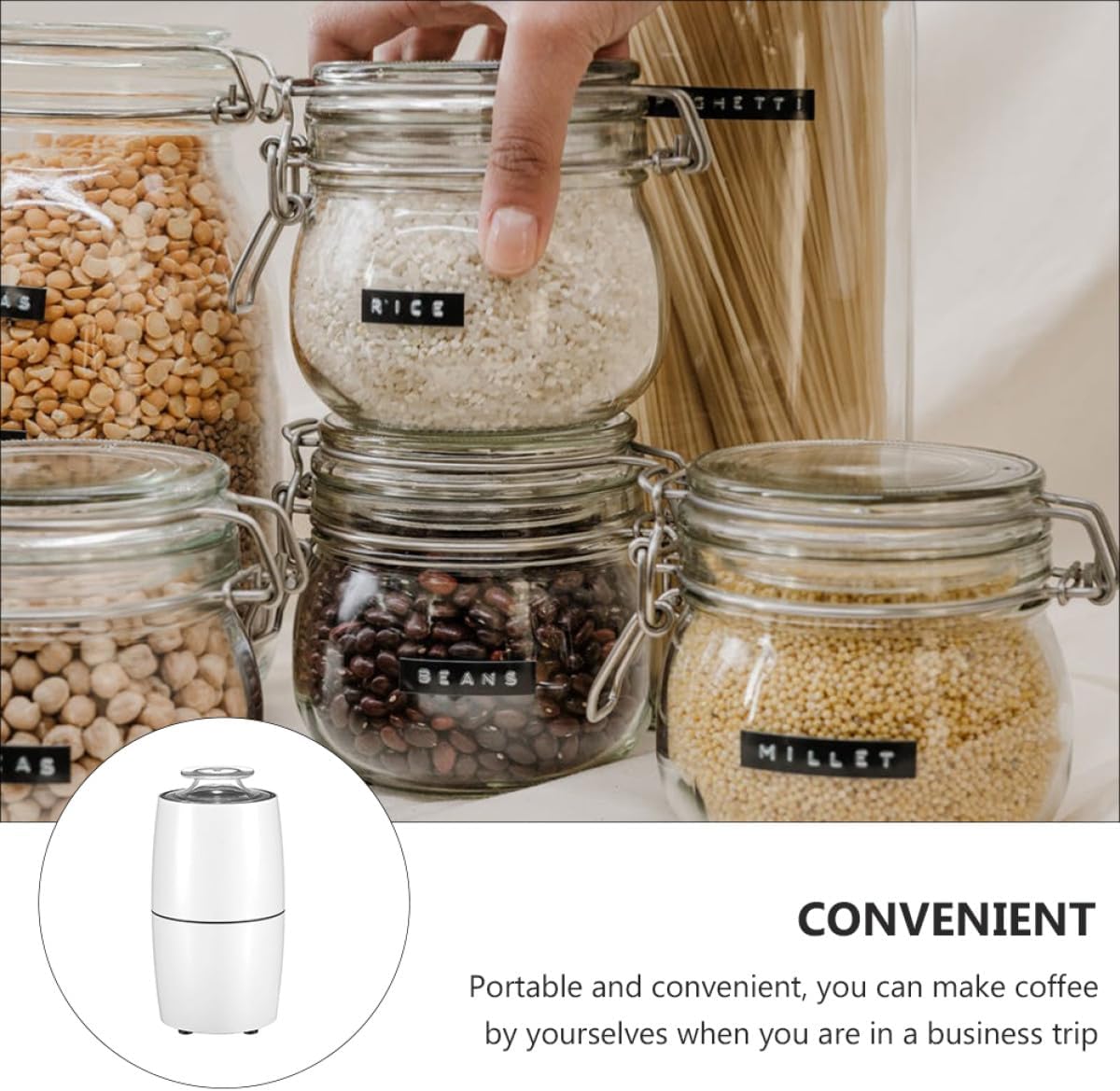 Electric Grain Mill Grinder for Home Kitchen Multi-function Coffee Bean and Cereal Mill Ac110v for Grinding Grains and Coffee Beans