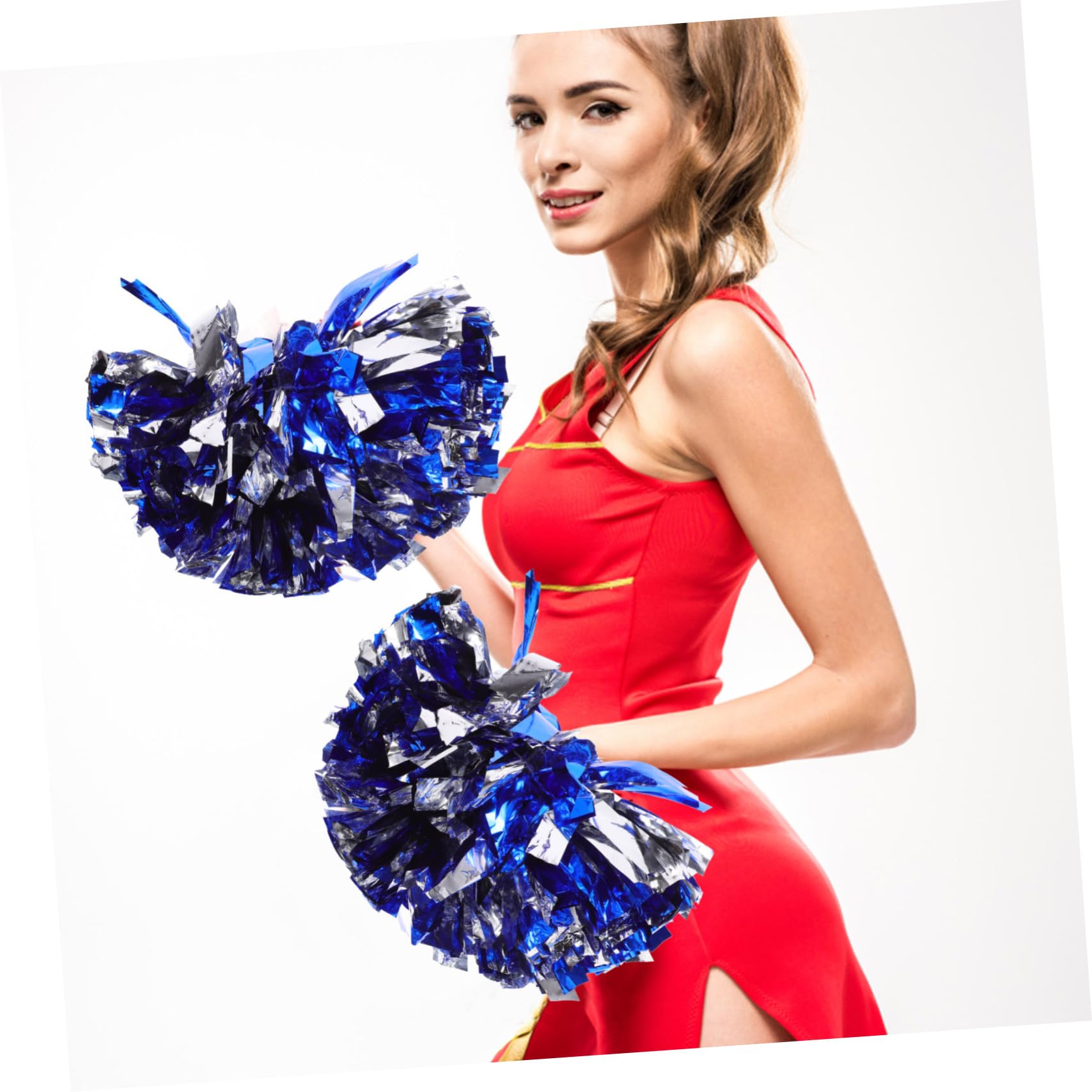 Supvox Cheerleader-blumenball Rosa Bommeln Beim Cheerleading Pompons Basteln Cheerleading Pompoms Cheerleader Zubehör Cheerleading-Pompons Cheerleader-Pompons Sport