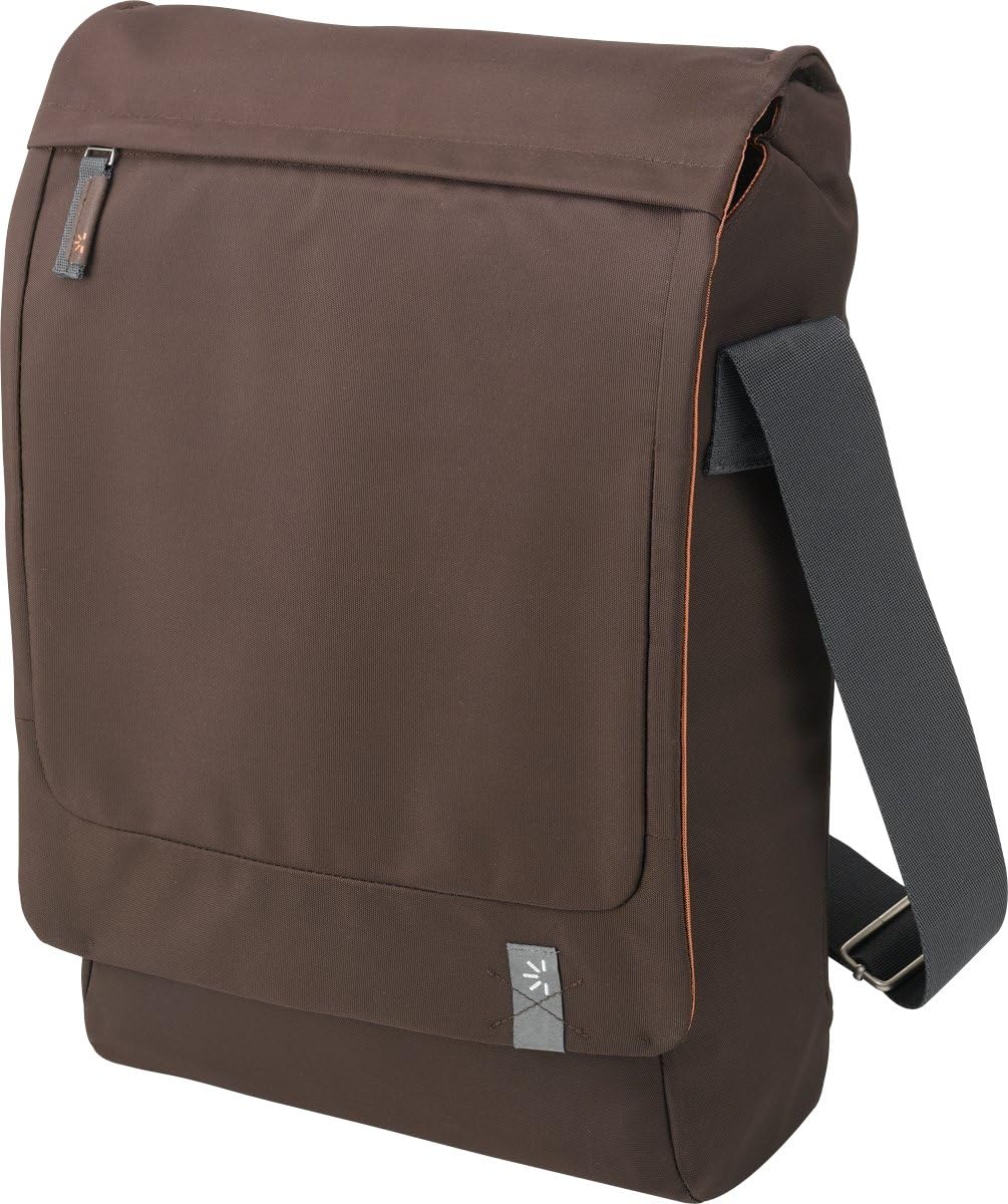 Case Logic XNM-15Brown Vertical 15.4-Inch Laptop Messenger Bag (Brown)