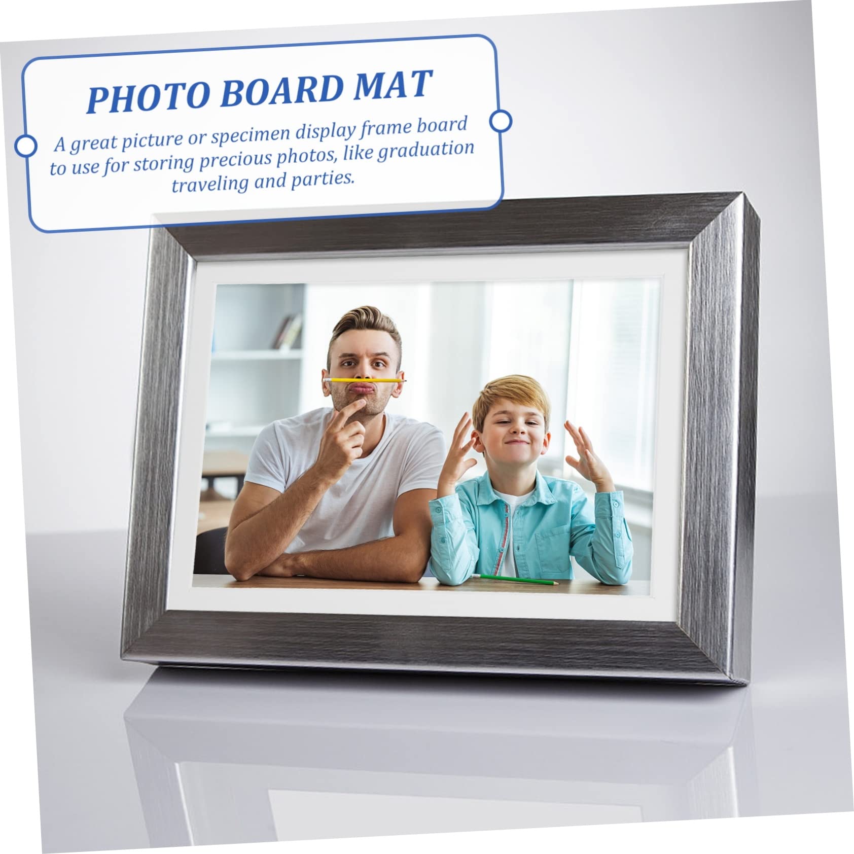 30 Pezzi Cornici Foto in Cartone Bianco per Decorare la Camera da Letto e Conservare Preziose Foto, Supporto per Cornice Portafoto per Ragazzo Ragazza