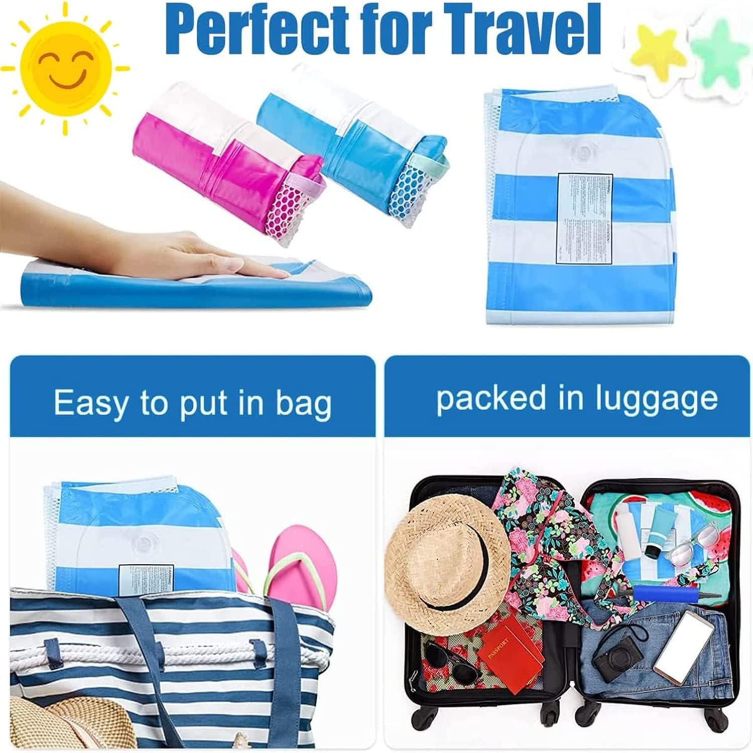 Bouée Piscine 4 En 1 – Hamac Matelas Gonflable Pour Adulte – 2 Pièces Avec Housse De Téléphone étanche Et Pompe – Flottant Portable Pour Plage Et Vacances