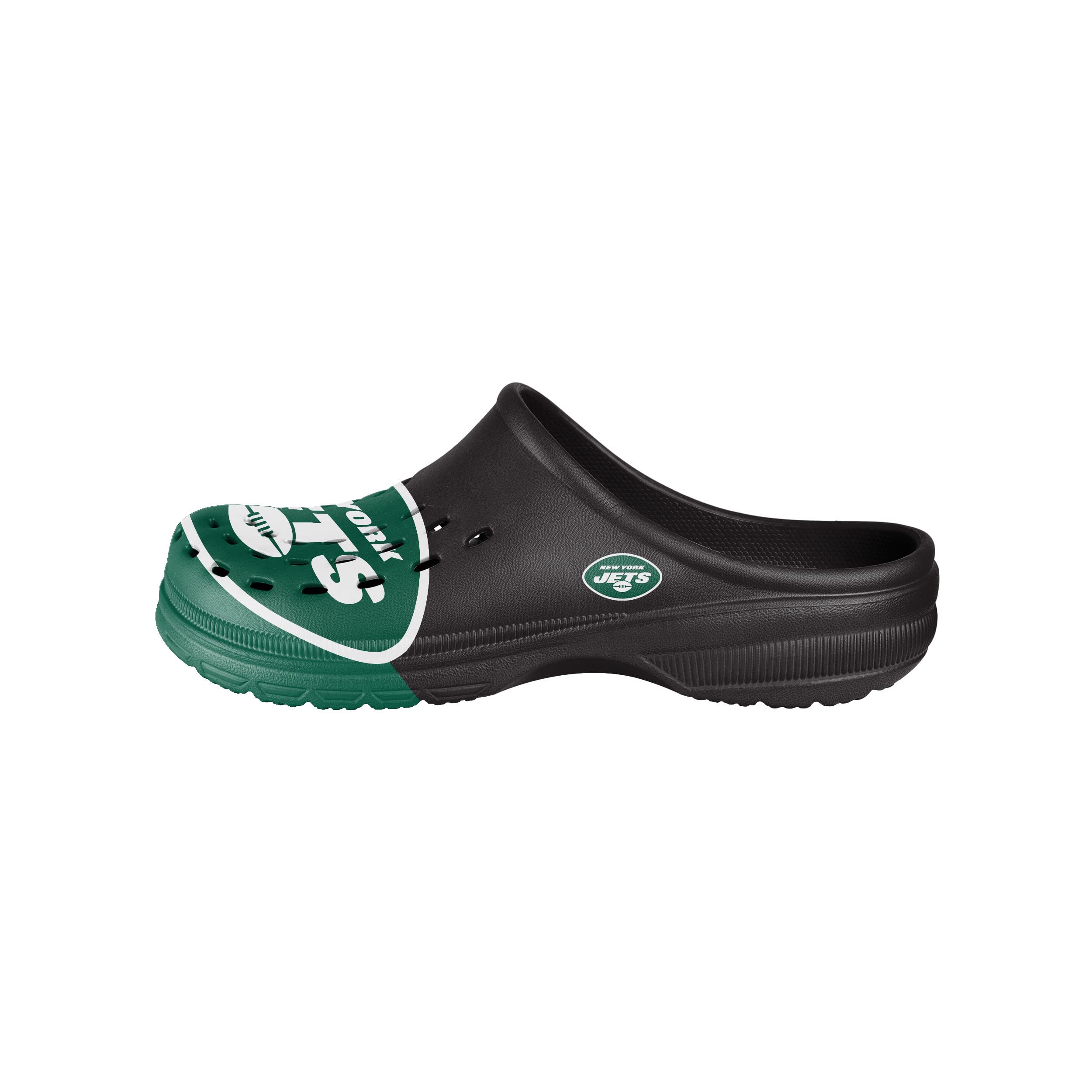 FOCO Herren NFL Team Schuhe Slipper Clogs Sandalen, Colorblock Big Logo