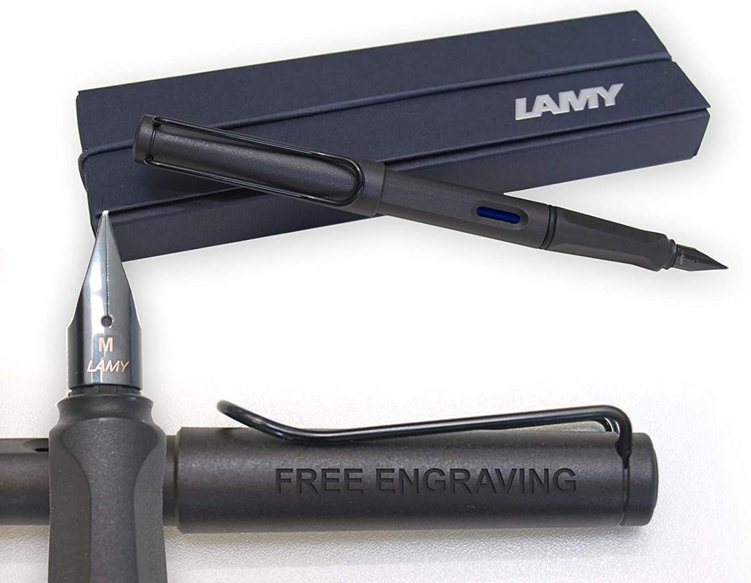 LAMY safari Fountain Pen Charcoal Matt Black 017 model +Gift box