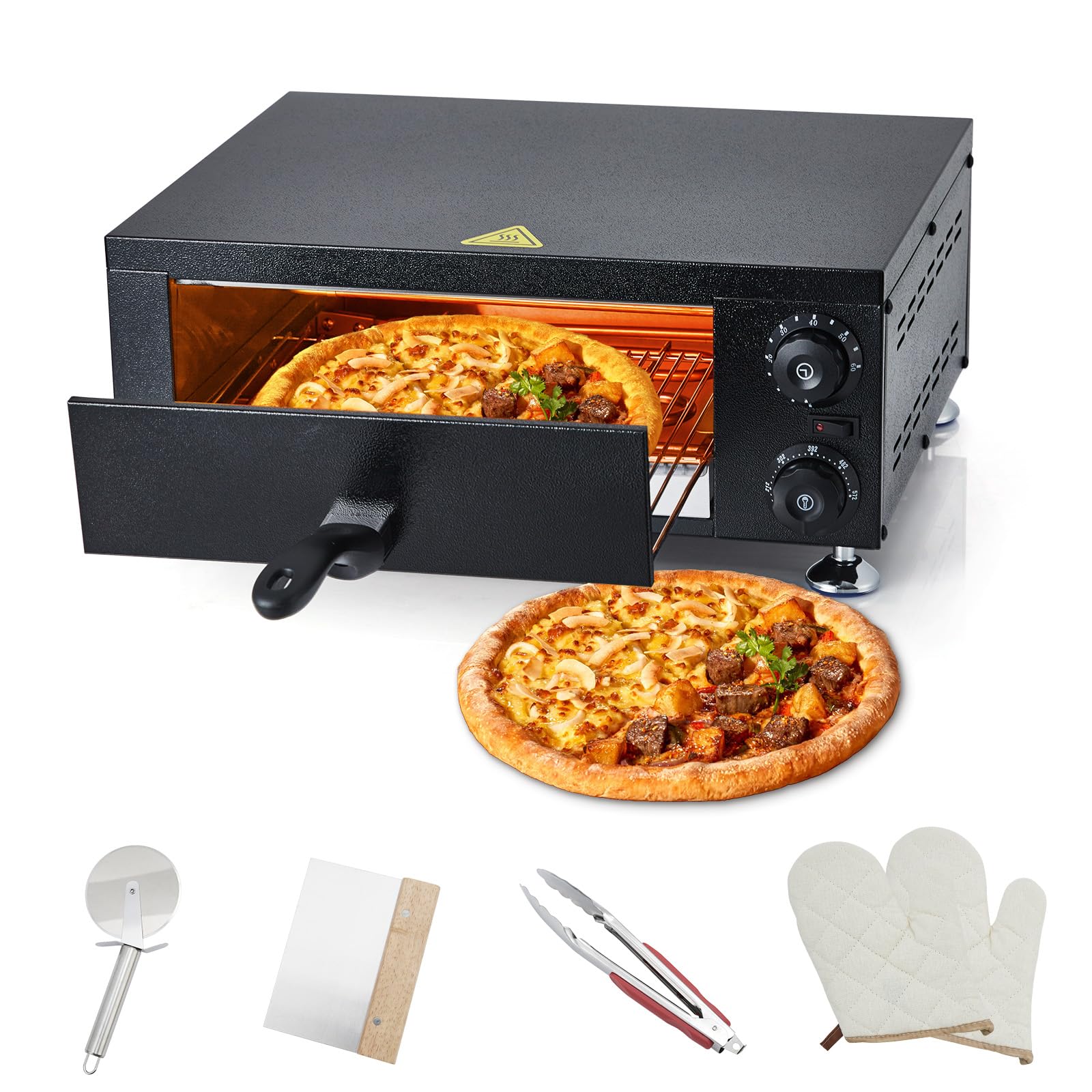 Electric Pizza Oven Indoor, KOKEBREN 12