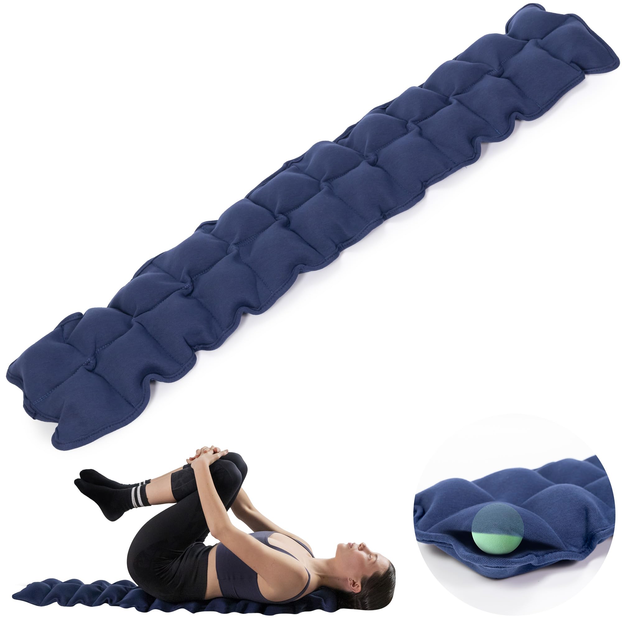 Correttore della Colonna Vertebrale per Decompressione Dorsale | Cuscino di Stretching con 24 Punti Massaggianti | Spine Corrector | Supporto per Schiena e Collo | Cuscino Agopressione