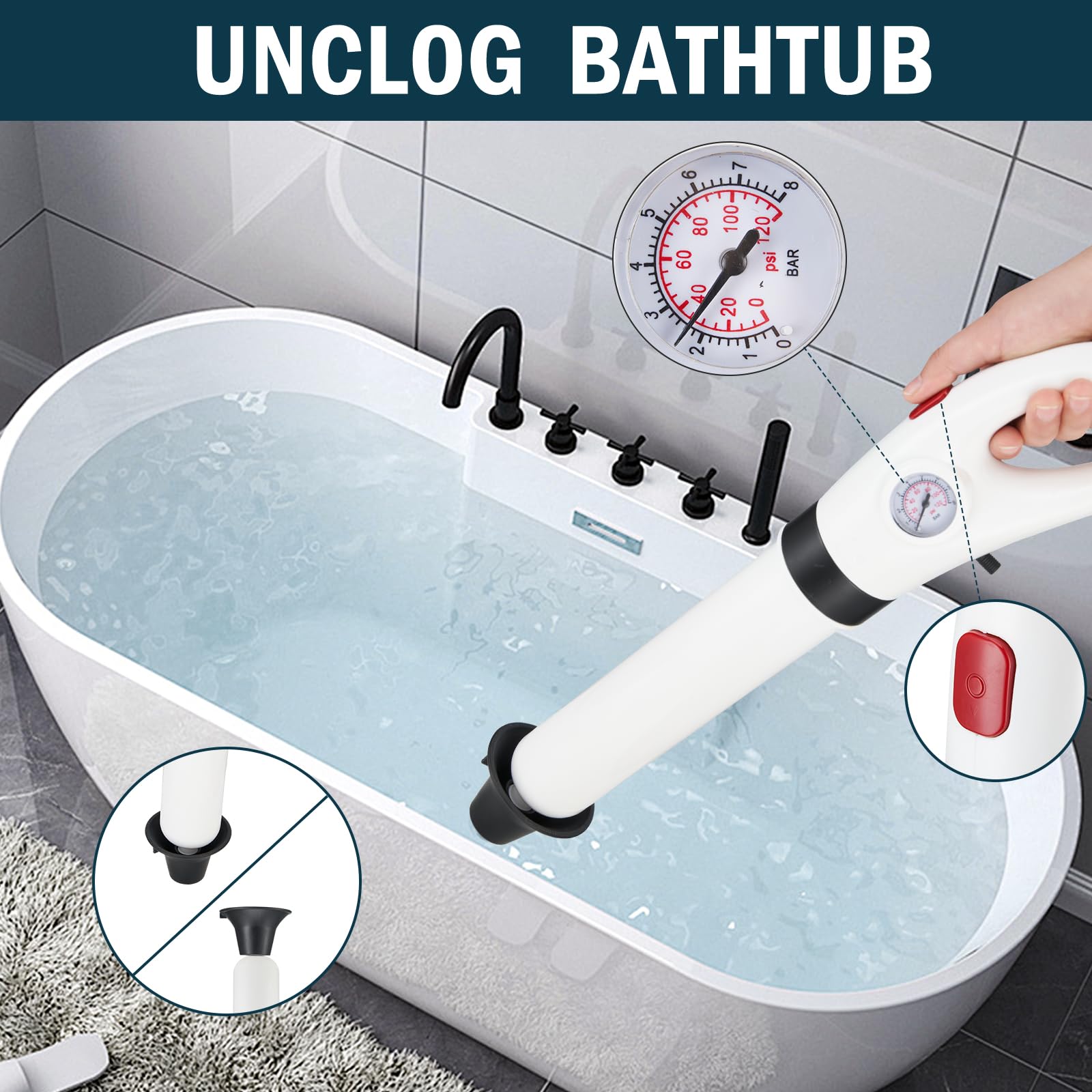 Déboucheur WC (blanc, séparé)