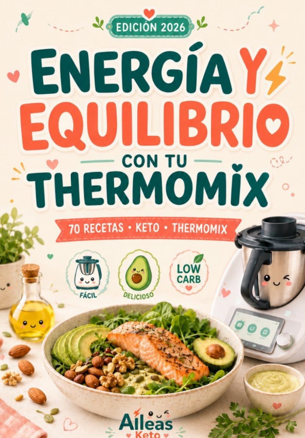 70 recetas KETO para Thermomix: El recetario para tu dieta CETOGÉNICA: platos rápidos, saludables y sin complicaciones (Colección Recetas Keto)