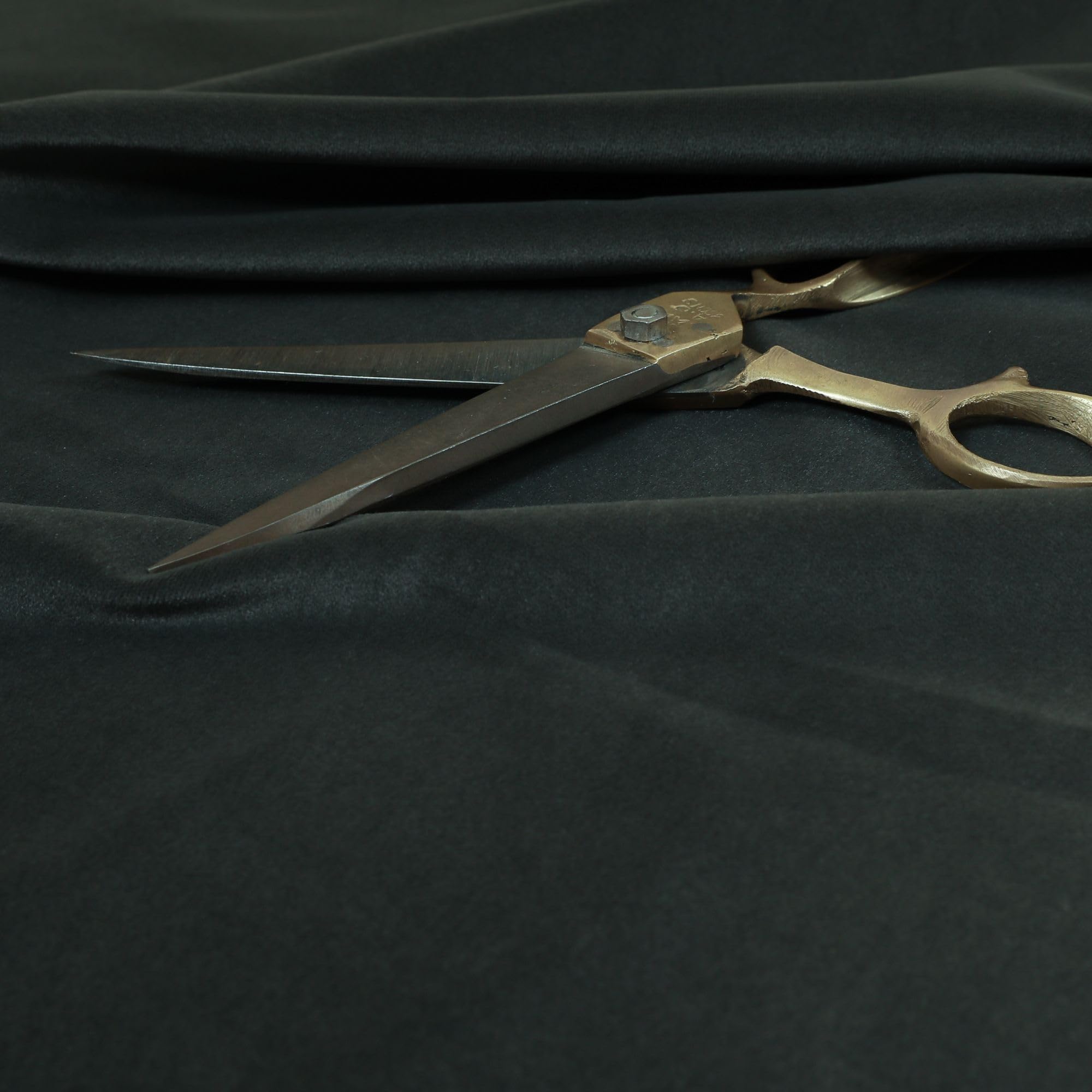 Redbrick Mill Fabrics Flame Retardant Furnishing Soft Quality Velvet Upholstery Fabric Brushed Effect, Charcoal Grey, Sofas, Curtains (Per Metre)