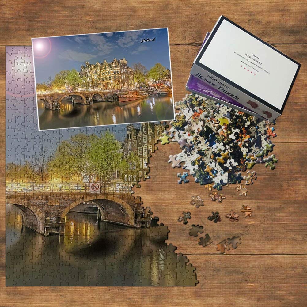 Pavemlo Puzzle 1000 Piezas para Adultos Big Ben Escena Callejera - 41x80 cm Rompecabezas de Forma Especial Puzzles | Desafío Imposible | Decoración para Hogar Amantes Puzzles
