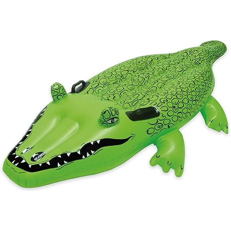 Poolmaster Alligator Inflatable Pool Float, 5.5 ft