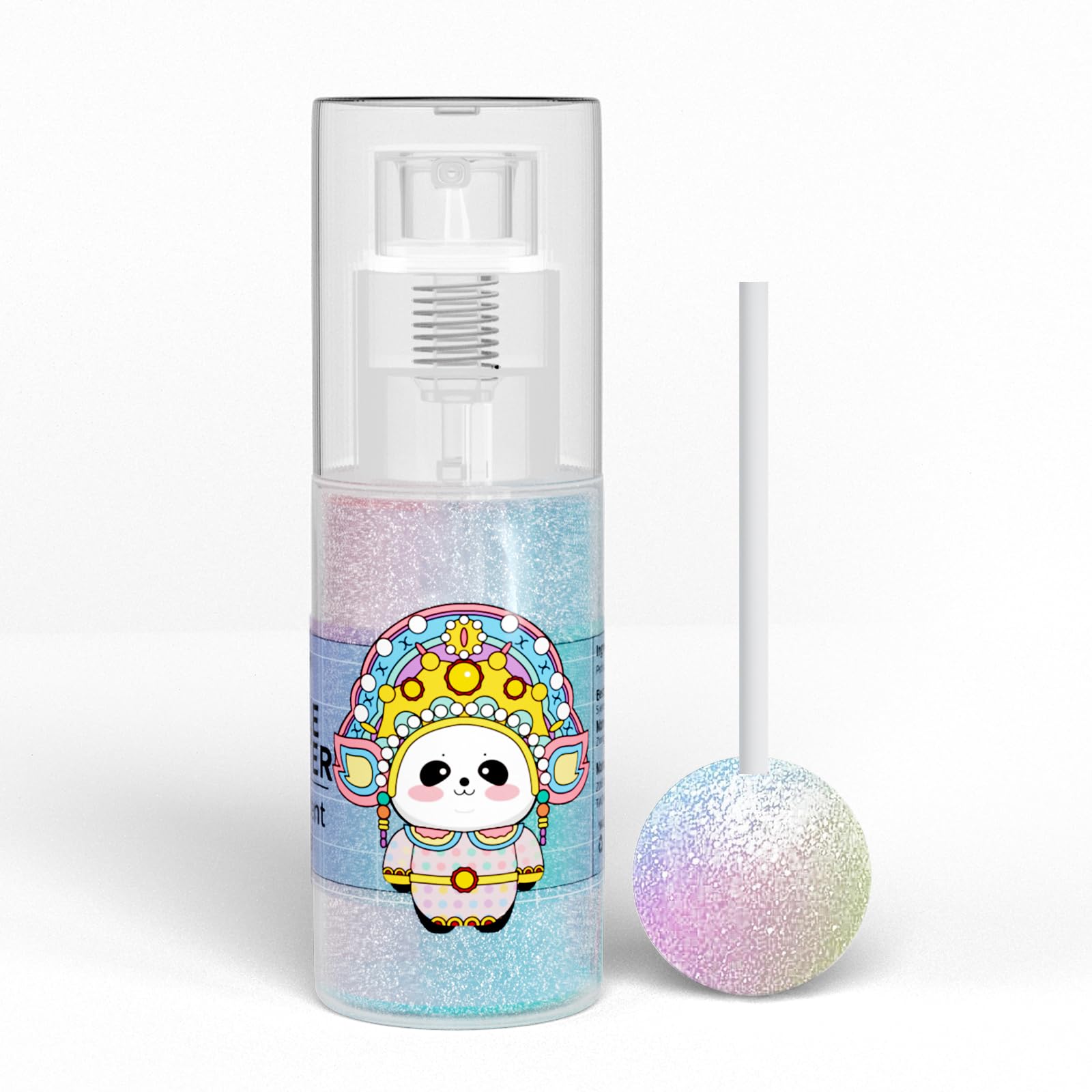 Edible Glitter for Cocktails,10g Edible Glitter Spray, Edible Luster Dust for Cakes, Edible Shimmer Powder for Drinks, Cupcakes, Strawberries, Chocolate (Iridescent)
