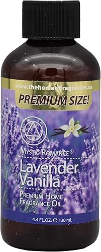 Aceite de fragancia prémium Lavanda Vainilla 4 onzas líquidas Tamaño extra Mystic Romance