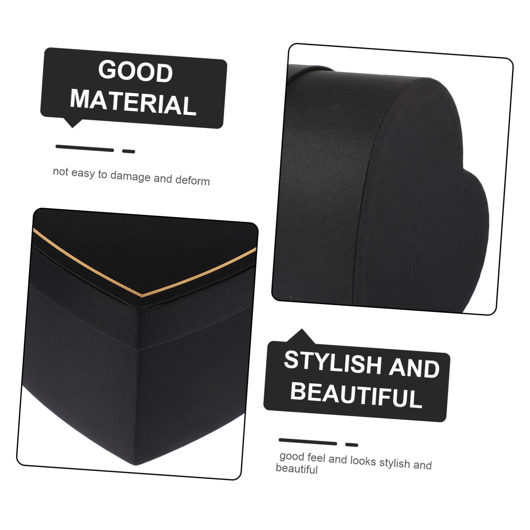 TOGEVAL Herzförmige Geschenkbox Stoff Klein Mit Deckel Langlebig Aufbewahrungsbox Tragbar Elegante Schachtel Für Blumenarrangements Schmuck Und Kleinteile