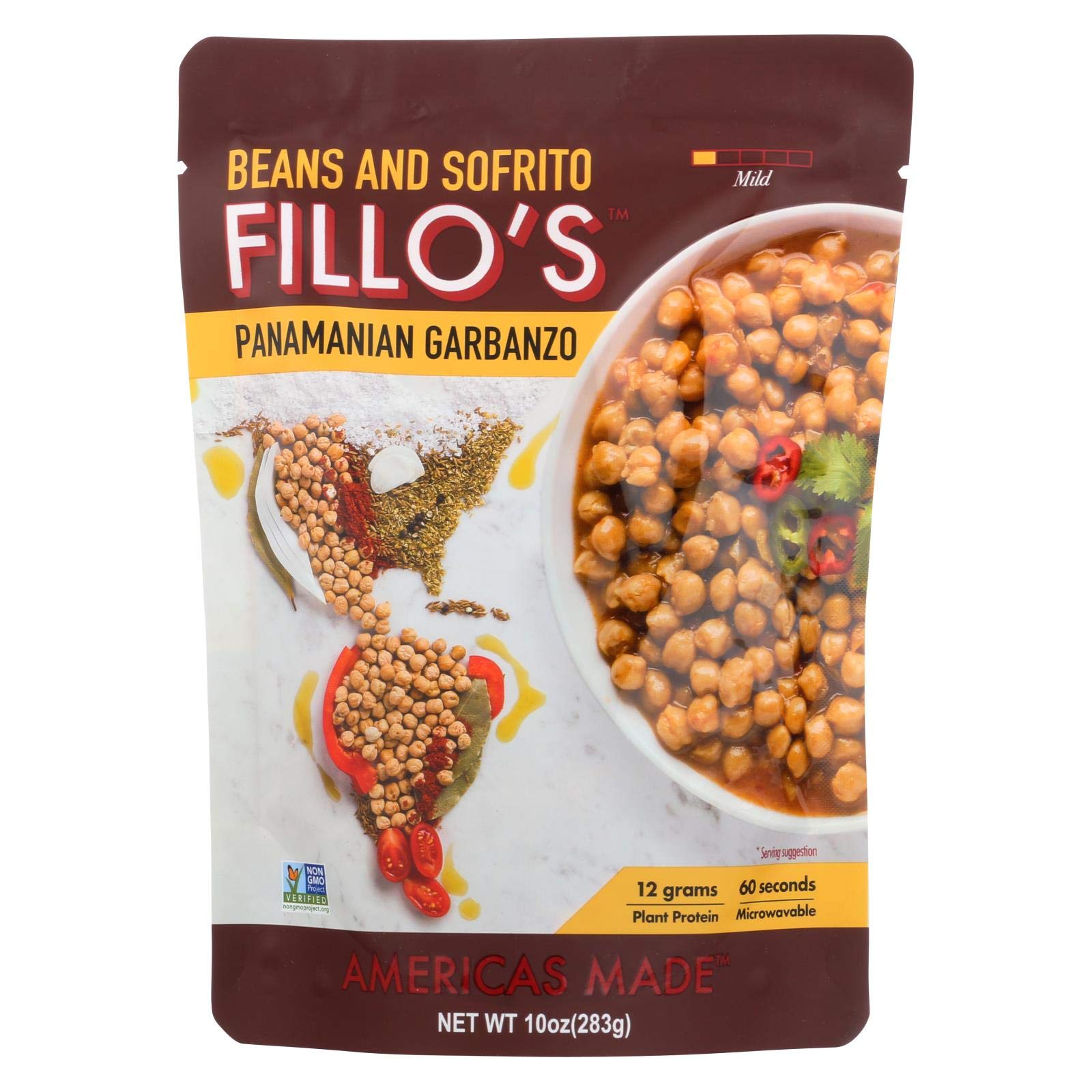 Fillo's Panamain Garbanzo Beans - Ready to Eat, Gluten Free and Preservative Free