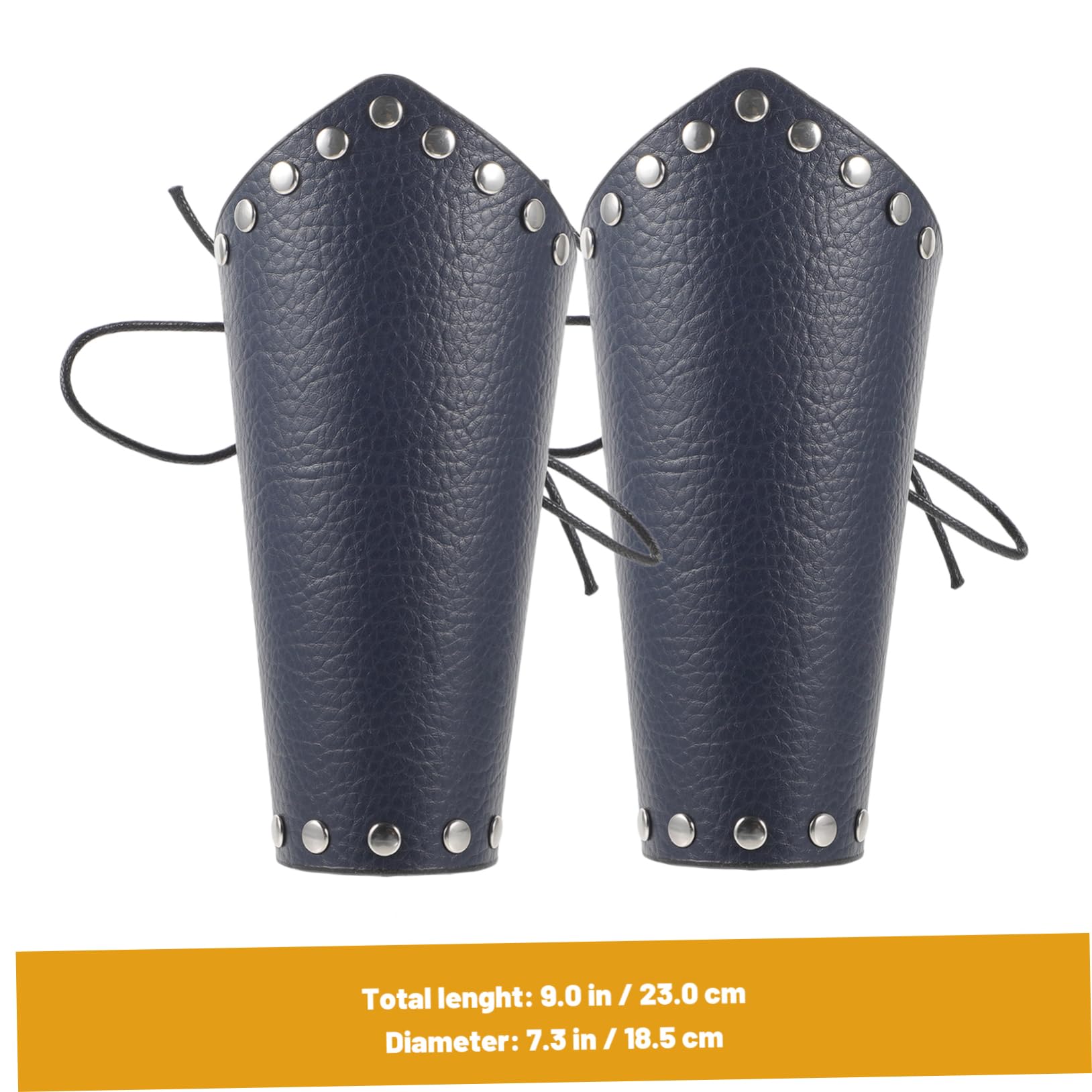 Balacoo 1 Pair Archery Bracers Leather Arm Guards Professional Equipment Wear-Resistant Adjustable Arm Protectors