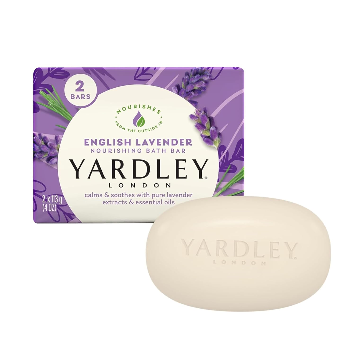 Yardley English Lavender Bar Soap - Soothing Cleanser
