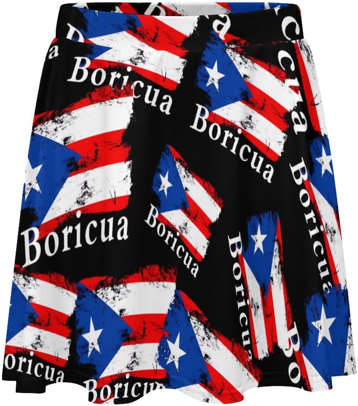 Vintage Puertos Flag Women Tennis Skirt Print Golf Skirts Mini Casual Workout Skorts