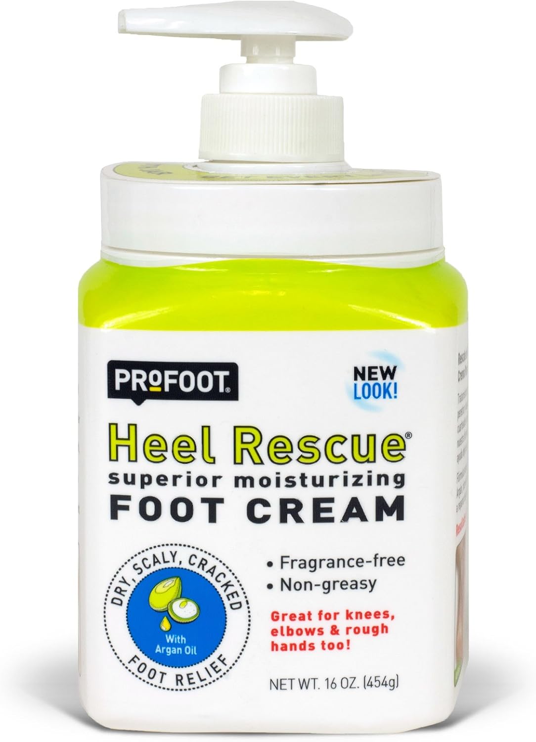 PROFOOT Heel Rescue Foot Cream, 16 Ounce (Pack of 3) Non-Greasy Foot Cream Ideal for Cracked Skin Calloused Skin or Chapped Skin on Feet Heels Elbows and Knees, Penetrates Moisturizes and Repairs