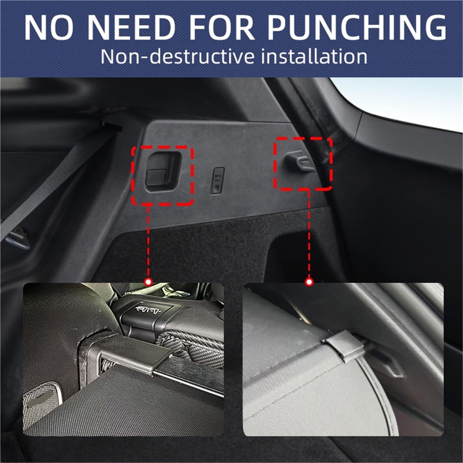 Versenkbare Trunk Cargo Abdeckung Paket Rack wasserdichte Schild Privatsphäre Für BYD Für Seal 06 Für GT 2025 Gepäckraumabdeckung