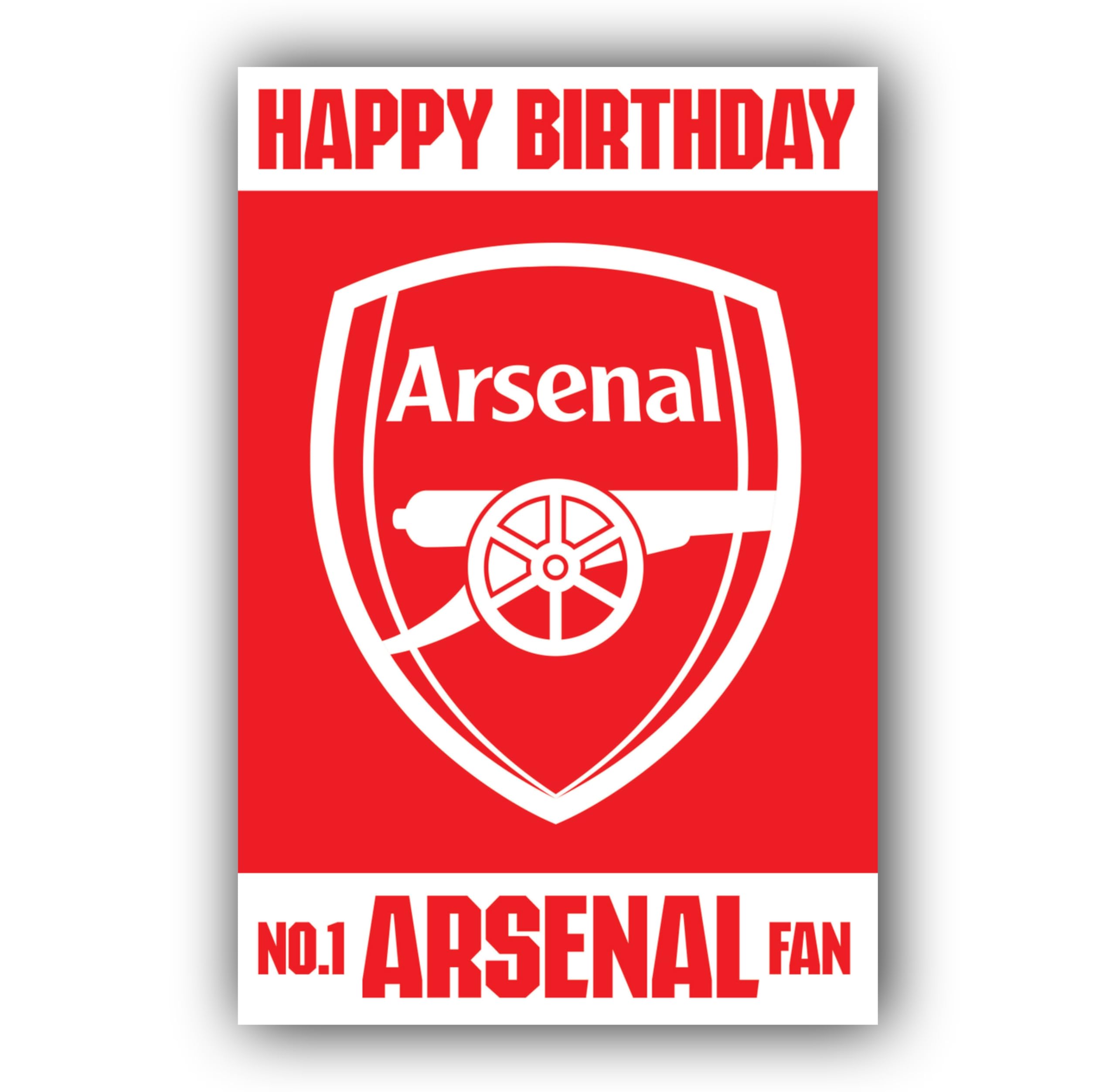 Arsenal FC 3D Lenticular Birthday Card