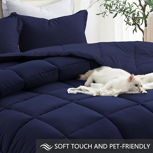 Miniatura 10 de Homelike Moment - Juego de edredón alternativo ligero de plumón para todas las estaciones, manta de verano, 3 piezas - 1 edredón con 2 fundas