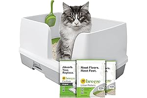 Purina Tidy Cats Non Clumping Litter Box, Pine Pellet Sifting Litter Box,...